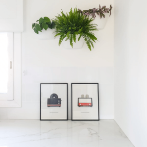 Pack of 3 self-watering wall planters