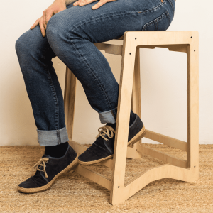 Hex 62 wood stool