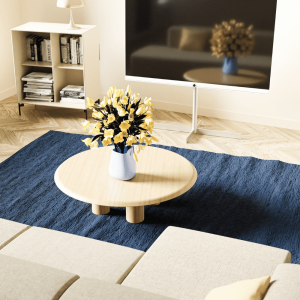 Alfombra de algodón Azul Arándano