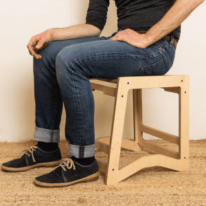 Hex 45 wood stool