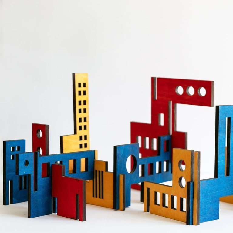 Escultura madera Bauhaus-0