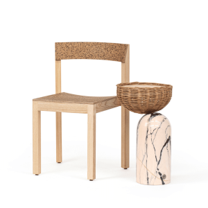 Celestial Wicker Side Table
