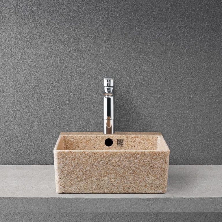 Lavabo de mesa con canilla Cube40-0