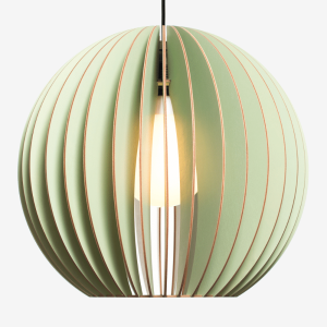 lampara-madera-sostenible-aion-Xl-verde-color-cable-negro-ekohunters-iumi