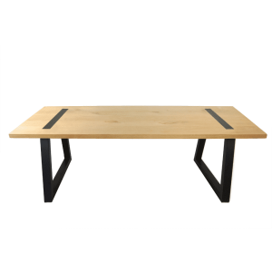 ABLE trapezoid oak dining table