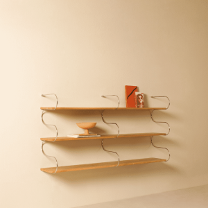 Small Double Wave Bookshelf