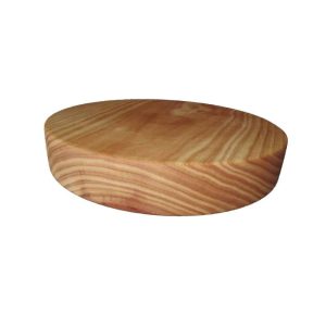 Tabla de cortar redonda de pino-0