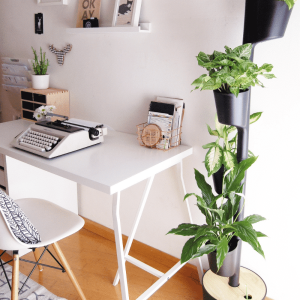 Vertical planter with self-watering 4