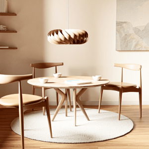 Nord round wool rug